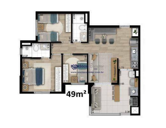 Imagem Apartamento com 3 Quartos à Venda, 69 m² em Vila Carrão - São Paulo Imagem Apartamento com 3 Quartos à Venda, 69 m² em Vila Carrão - São Paulo