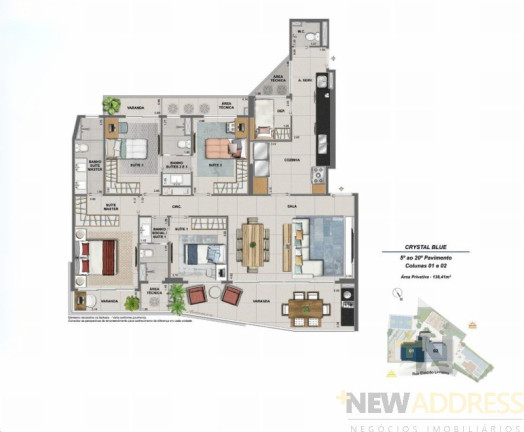 Imagem Apartamento com 4 Quartos à Venda, 138 m² em Praia Do Canto - Vitória Imagem Apartamento com 4 Quartos à Venda, 138 m² em Praia Do Canto - Vitória