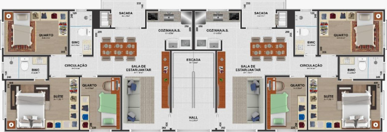 Imagem Apartamento com 3 Quartos à Venda, 70 m² em Cidade Jardim - São José Dos Pinhais