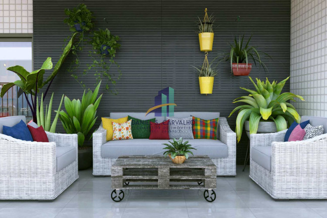 Imagem Apartamento com 2 Quartos à Venda, 75 m² em Canto Do Forte - Praia Grande