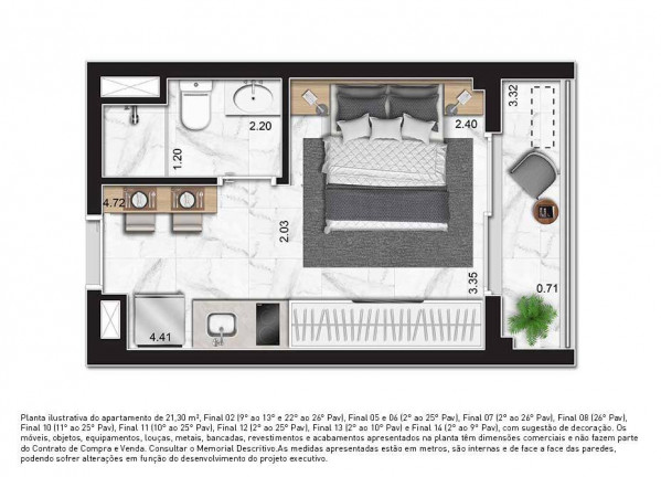 Imagem Studio com 1 Quarto à Venda, 21 m² em República - São Paulo Imagem Studio com 1 Quarto à Venda, 21 m² em República - São Paulo