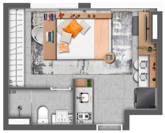 Imagem Studio com 1 Quarto à Venda, 25 m² em Pinheiros - São Paulo