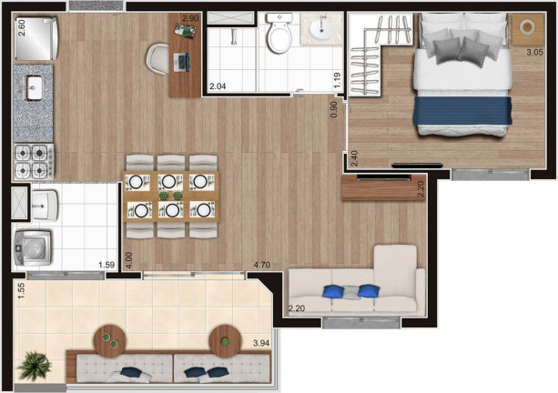 Imagem Apartamento com 3 Quartos à Venda, 76 m² em Vila Leopoldina - São Paulo