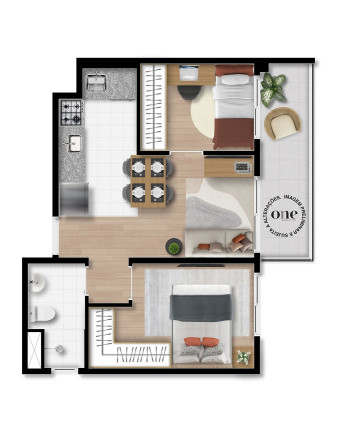 Apartamento com 2 Quartos à Venda, 39 m² em Moema - São Paulo