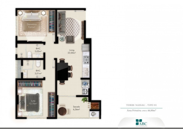 Imagem Apartamento com 2 Quartos à Venda, 120 m² em Morretes - Itapema