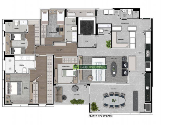 Imagem Apartamento com 3 Quartos à Venda, 228 m² em Ecoville - Curitiba