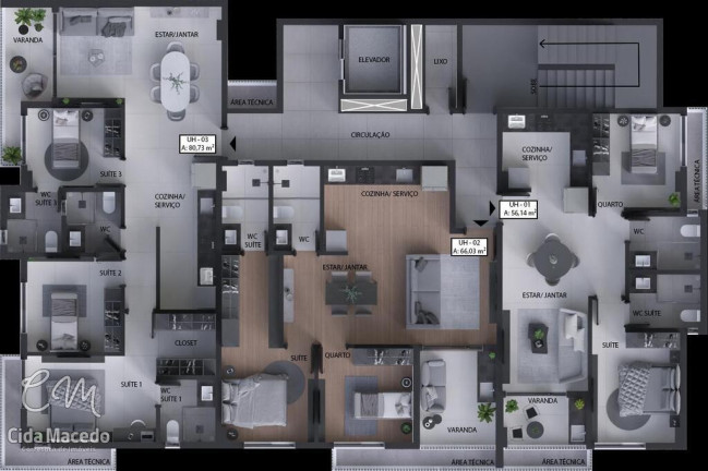 Imagem Apartamento com 3 Quartos à Venda, 81 m² em Aeroclube - João Pessoa Imagem Apartamento com 3 Quartos à Venda, 81 m² em Aeroclube - João Pessoa
