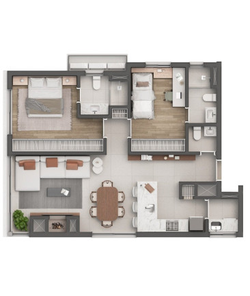 Imagem Apartamento com 2 Quartos à Venda, 151 m² em Mont Serrat - Porto Alegre