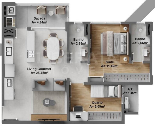 Imagem Apartamento com 2 Quartos à Venda, 69 m² em São Judas - Itajaí Imagem Apartamento com 2 Quartos à Venda, 69 m² em São Judas - Itajaí