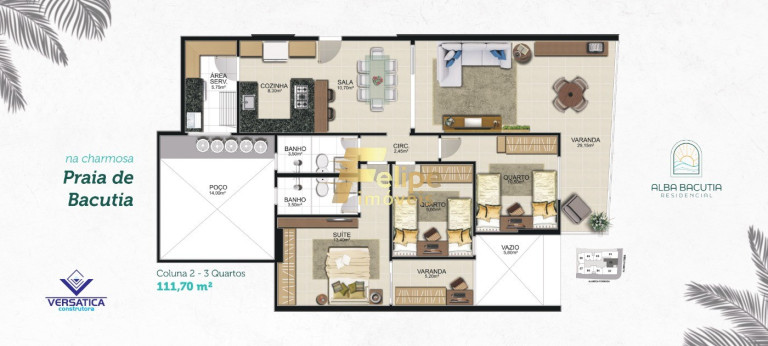 Imagem Imóvel com 2 Quartos à Venda, 70 m² em Enseada Azul - Guarapari Imagem Imóvel com 2 Quartos à Venda, 70 m² em Enseada Azul - Guarapari