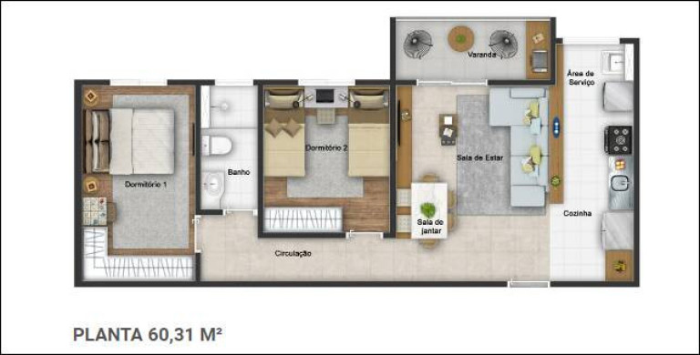 Imagem Apartamento à Venda,  em Vila São Pedro - Hortolândia