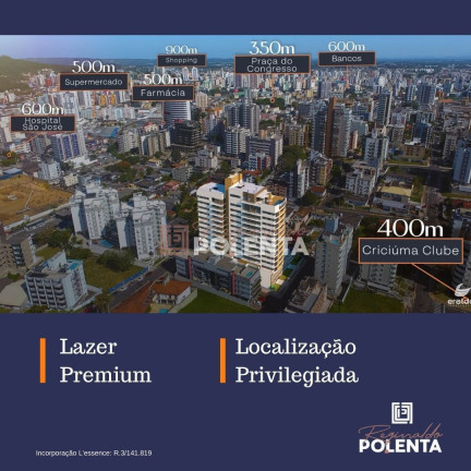 Imagem Apartamento com 2 Quartos à Venda, 80 m² em Centro - Criciúma