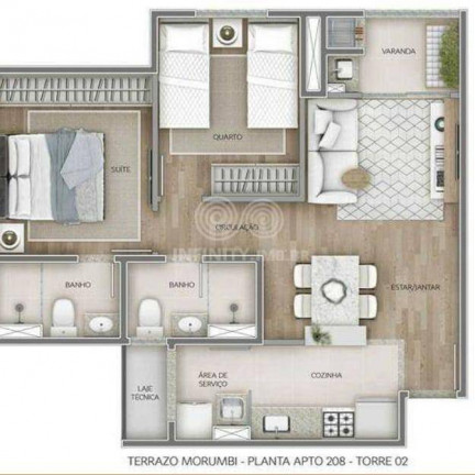 Imagem Apartamento com 2 Quartos à Venda, 52 m² em Morumbi - São Paulo Imagem Apartamento com 2 Quartos à Venda, 52 m² em Morumbi - São Paulo