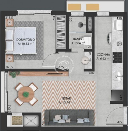 Imagem Apartamento com 1 Quarto à Venda, 40 m² em Camobi - Santa Maria Imagem Apartamento com 1 Quarto à Venda, 40 m² em Camobi - Santa Maria