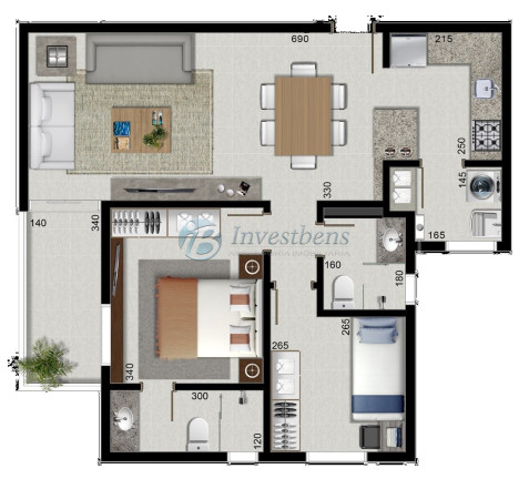 Imagem Apartamento com 2 Quartos à Venda, 73 m² em Cristo Rei - Curitiba Imagem Apartamento com 2 Quartos à Venda, 73 m² em Cristo Rei - Curitiba