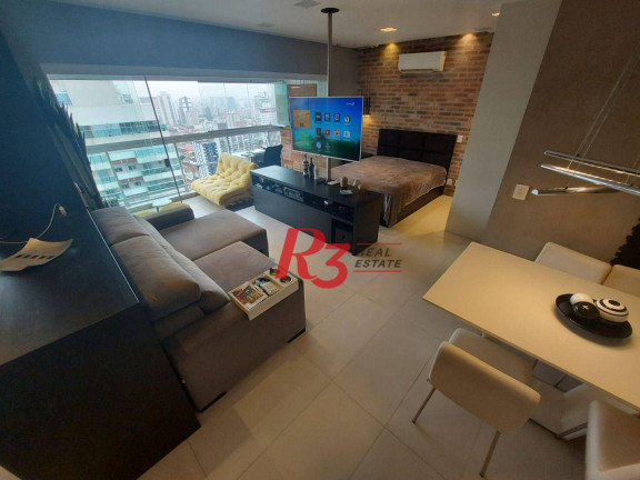 Imagem Apartamento com 1 Quarto à Venda, 57 m² em Gonzaga - Santos Imagem Apartamento com 1 Quarto à Venda, 57 m² em Gonzaga - Santos
