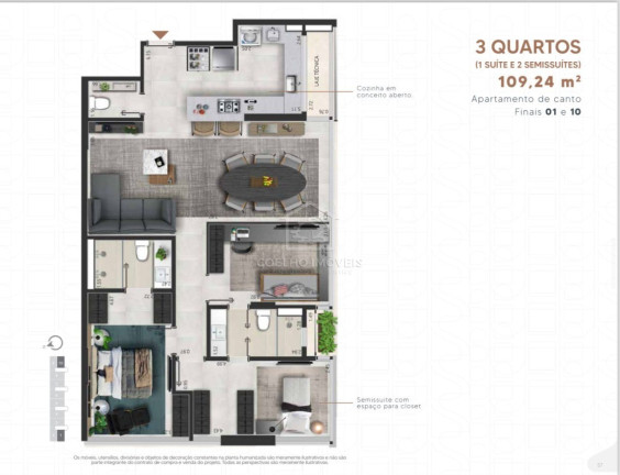 Imagem Apartamento com 3 Quartos à Venda, 109 m² em Sudoeste - Brasília