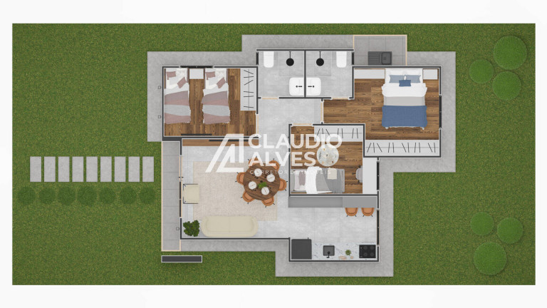 Imagem Casa de Condomínio com 3 Quartos à Venda, 172 m² em Registro - Feira De Santana Imagem Casa de Condomínio com 3 Quartos à Venda, 172 m² em Registro - Feira De Santana