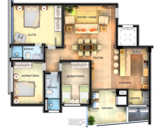 Imagem Apartamento com 3 Quartos à Venda, 123 m² em Centro - Foz Do Iguaçu