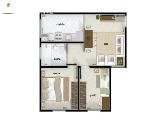 Imagem Apartamento com 2 Quartos à Venda, 46 m² em Jardim Califórnia - Sorocaba Imagem Apartamento com 2 Quartos à Venda, 46 m² em Jardim Califórnia - Sorocaba