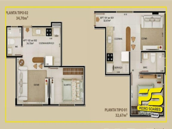Imagem Apartamento com 1 Quarto à Venda, 31 m² em Tambaú - João Pessoa Imagem Apartamento com 1 Quarto à Venda, 31 m² em Tambaú - João Pessoa