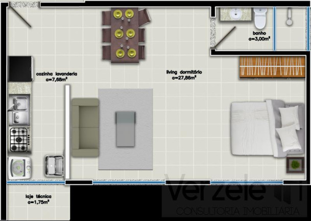Imagem Apartamento com 1 Quarto à Venda, 45 m² em São Francisco De Assis - Camboriú