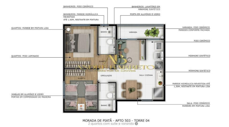 Imagem Apartamento com 2 Quartos à Venda, 40 m² em Piatã - Salvador Imagem Apartamento com 2 Quartos à Venda, 40 m² em Piatã - Salvador