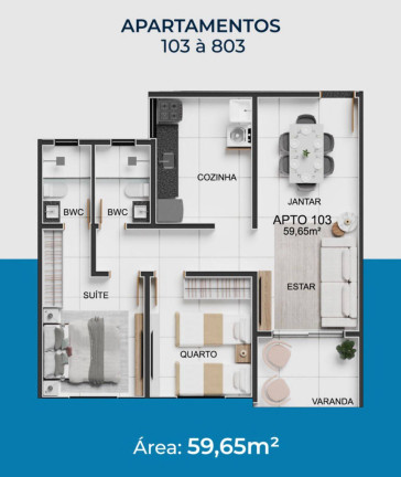 Imagem Apartamento à Venda, 59 m² em Poço - Cabedelo