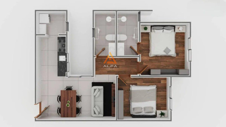 Imagem Apartamento com 2 Quartos à Venda, 50 m² em Boa Morte - Barbacena Imagem Apartamento com 2 Quartos à Venda, 50 m² em Boa Morte - Barbacena