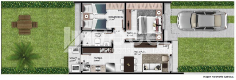 Imagem Casa de Condomínio com 2 Quartos à Venda, 48 m² em Hípica - Porto Alegre Imagem Casa de Condomínio com 2 Quartos à Venda, 48 m² em Hípica - Porto Alegre