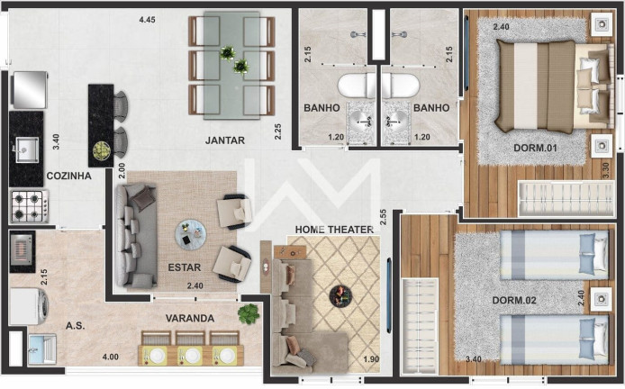 Imagem Apartamento com 2 Quartos à Venda, 47 m² em Vila Flórida - Guarulhos Imagem Apartamento com 2 Quartos à Venda, 47 m² em Vila Flórida - Guarulhos