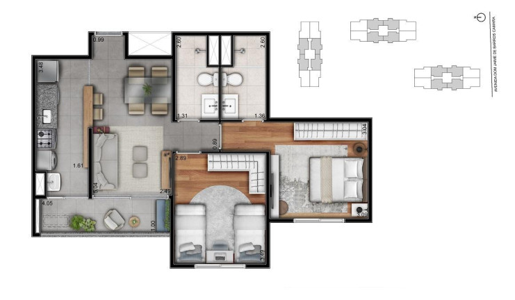 Imagem Imóvel com 2 Quartos à Venda, 54 m² em Planalto - São Bernardo Do Campo Imagem Imóvel com 2 Quartos à Venda, 54 m² em Planalto - São Bernardo Do Campo