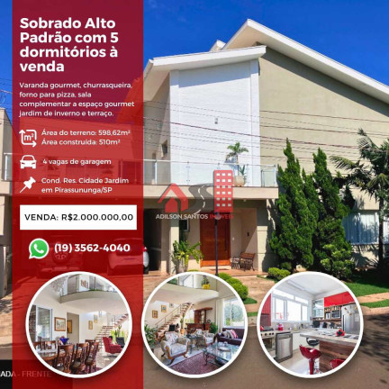 Imagem Sobrado com 3 Quartos à Venda, 599 m² em Residencial Cidade Jardim - Pirassununga Imagem Sobrado com 3 Quartos à Venda, 599 m² em Residencial Cidade Jardim - Pirassununga