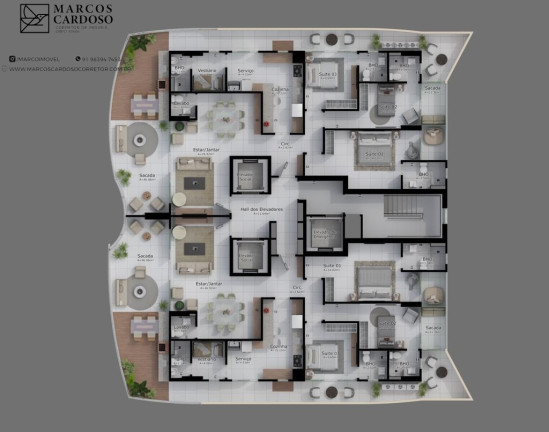 Imagem Imóvel com 3 Quartos à Venda, 181 m² em Umarizal - Belém Imagem Imóvel com 3 Quartos à Venda, 181 m² em Umarizal - Belém