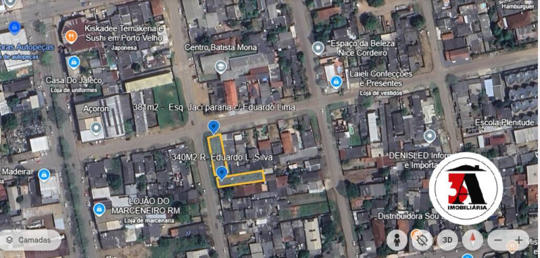 Terreno à Venda, 340 m² em Agenor De Carvalho - Porto Velho