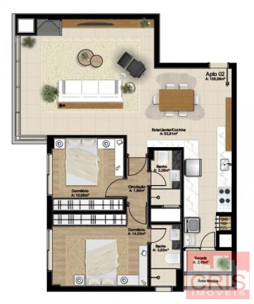 Imagem Apartamento com 3 Quartos à Venda, 128 m² em São Francisco - Bento Gonçalves Imagem Apartamento com 3 Quartos à Venda, 128 m² em São Francisco - Bento Gonçalves
