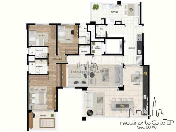 Imagem Apartamento com 3 Quartos à Venda, 172 m² em Moema - São Paulo