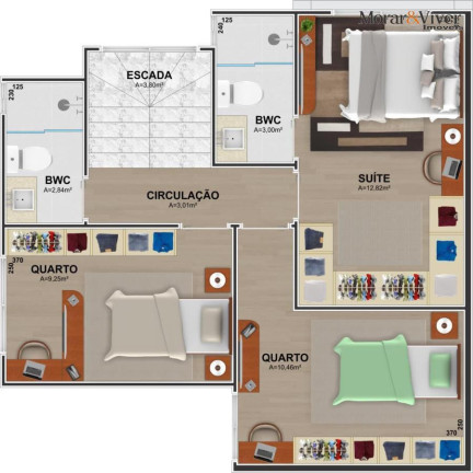 Imagem Casa com 3 Quartos à Venda, 105 m² em Uberaba - Curitiba