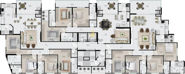 Apartamento com 3 Quartos à Venda, 163 m² em Centro - Itapema