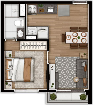 Imagem Apartamento com 2 Quartos à Venda, 39 m² em Vila Sônia - São Paulo