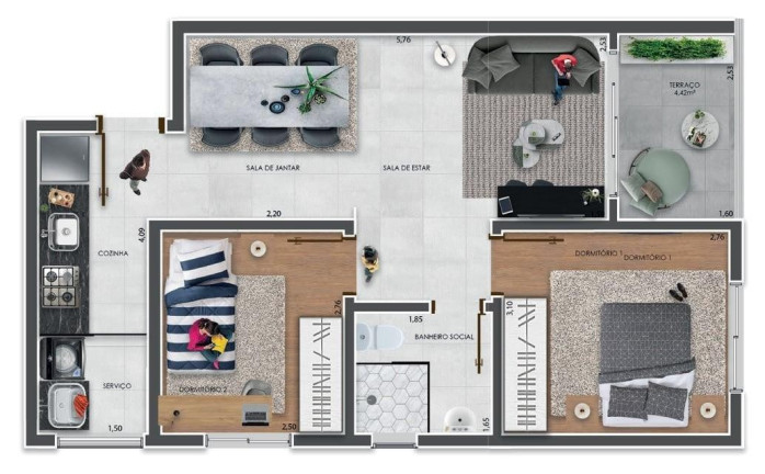 Imagem Apartamento com 1 Quarto à Venda, 36 m² em Vila Carrão - São Paulo Imagem Apartamento com 1 Quarto à Venda, 36 m² em Vila Carrão - São Paulo