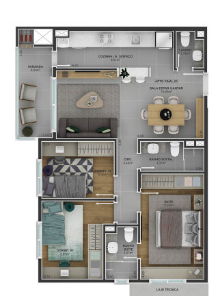 Imagem Apartamento com 3 Quartos à Venda, 176 m² em Jardim América - São Leopoldo Imagem Apartamento com 3 Quartos à Venda, 176 m² em Jardim América - São Leopoldo