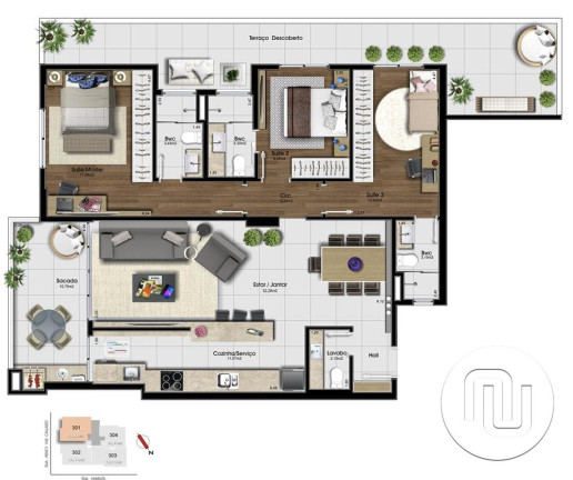 Imagem Apartamento com 3 Quartos à Venda, 168 m² em Canto - Florianópolis