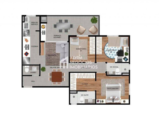 Imagem Apartamento com 3 Quartos à Venda, 90 m² em Urbanova - São José Dos Campos Imagem Apartamento com 3 Quartos à Venda, 90 m² em Urbanova - São José Dos Campos