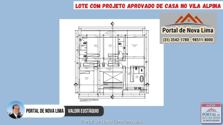 Imagem Terreno à Venda, 1.211 m² em Vila Alpina - Nova Lima
