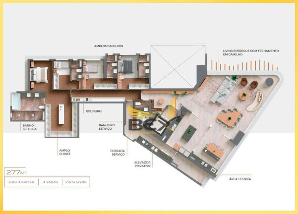 Imagem Apartamento com 4 Quartos à Venda, 277 m² em Alphaville Empresarial - Barueri Imagem Apartamento com 4 Quartos à Venda, 277 m² em Alphaville Empresarial - Barueri