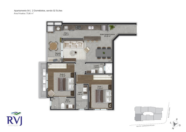 Imagem Apartamento com 2 Quartos à Venda, 81 m² em Trindade - Florianópolis Imagem Apartamento com 2 Quartos à Venda, 81 m² em Trindade - Florianópolis