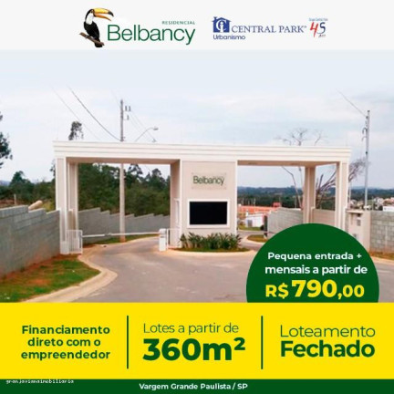 Imagem Terreno à Venda, 360 m² em Residencial Belbancy - Vargem Grande Paulista Imagem Terreno à Venda, 360 m² em Residencial Belbancy - Vargem Grande Paulista