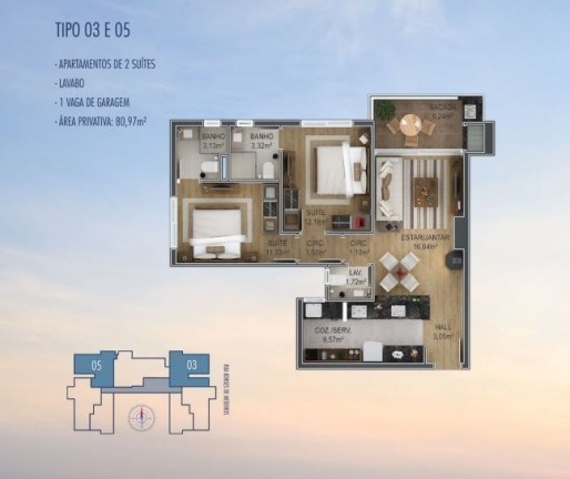 Imagem Apartamento com 2 Quartos à Venda, 80 m² em Centro - Canela Imagem Apartamento com 2 Quartos à Venda, 80 m² em Centro - Canela