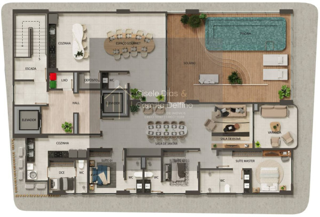Imagem Apartamento com 3 Quartos à Venda, 129 m² em Jardim Oceania - João Pessoa
